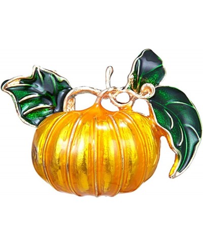 Halloween Pumpkin Brooch Pin Fashion Enamel Pumpkin Thanksgiving Fall Brooches Pins Cute Plant Drop Oil Brooch for Men Women ...