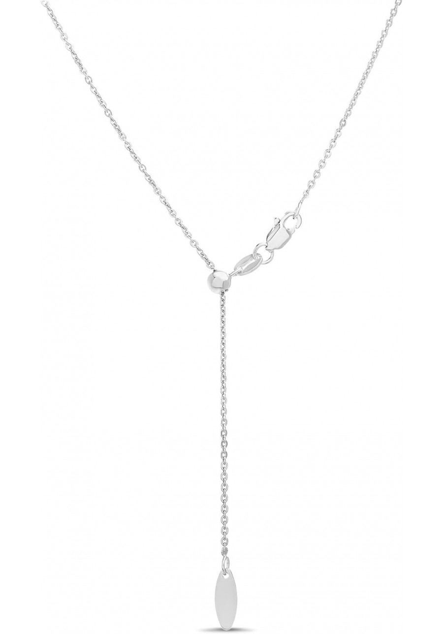 Women's Necklace - 925 Sterling Silver Lightweight Delicate Chain Y-Necklace - Box Snake Cable Rolo $14.18 Chains