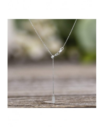 Women's Necklace - 925 Sterling Silver Lightweight Delicate Chain Y-Necklace - Box Snake Cable Rolo $14.18 Chains