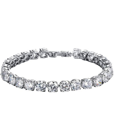 Crystals from Swarovski Royal White Diamond Crystal Bracelet for Women & Girls $21.86 Link