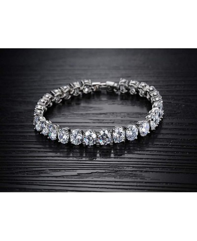 Crystals from Swarovski Royal White Diamond Crystal Bracelet for Women & Girls $21.86 Link