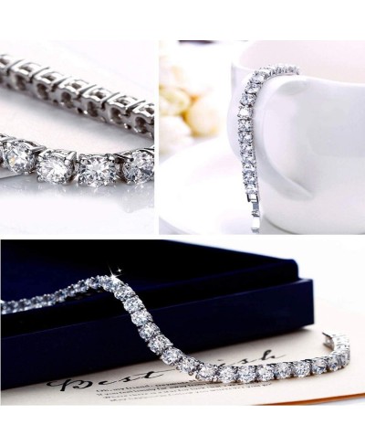 Crystals from Swarovski Royal White Diamond Crystal Bracelet for Women & Girls $21.86 Link