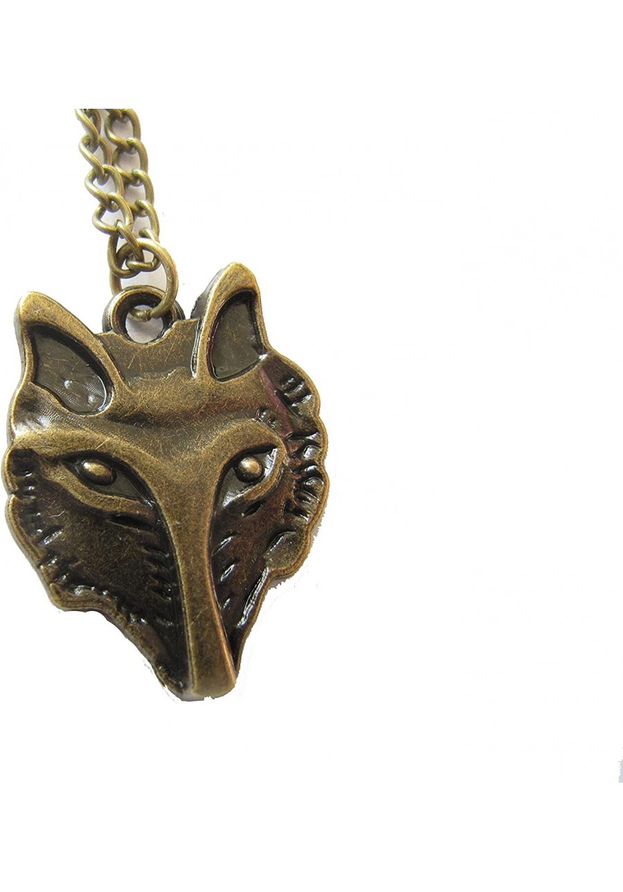 Fox Necklace Fox Jewelry Wolf Necklace Fox Pendant Charm Necklace Animal Jewelry $10.99 Lockets