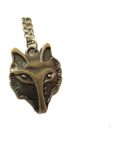 Fox Necklace Fox Jewelry Wolf Necklace Fox Pendant Charm Necklace Animal Jewelry $10.99 Lockets