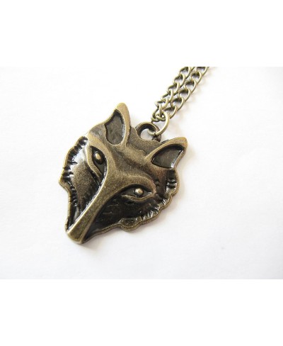 Fox Necklace Fox Jewelry Wolf Necklace Fox Pendant Charm Necklace Animal Jewelry $10.99 Lockets