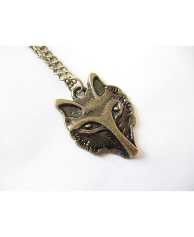 Fox Necklace Fox Jewelry Wolf Necklace Fox Pendant Charm Necklace Animal Jewelry $10.99 Lockets