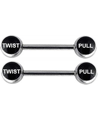 Nipple Ring Bars Twist Pull Nipplerings Jewelry Pair 14g (TP) $8.89 Piercing Jewelry