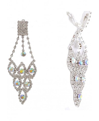 Wedding Jewelry Earring Clip Dangle Earring For Women $8.38 Clip-Ons