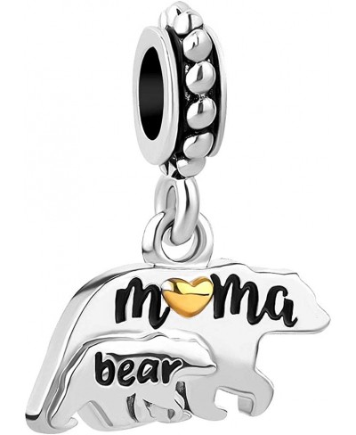 Mama Bear Mother Mom Baby Charm Dangle Bead for Bracelet $12.63 Charms & Charm Bracelets