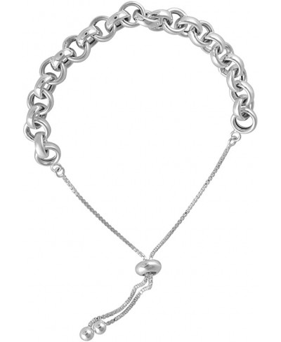 Sterling Silver Jewelry Sliding Bolo Bracelet for Teen Women $30.88 Link