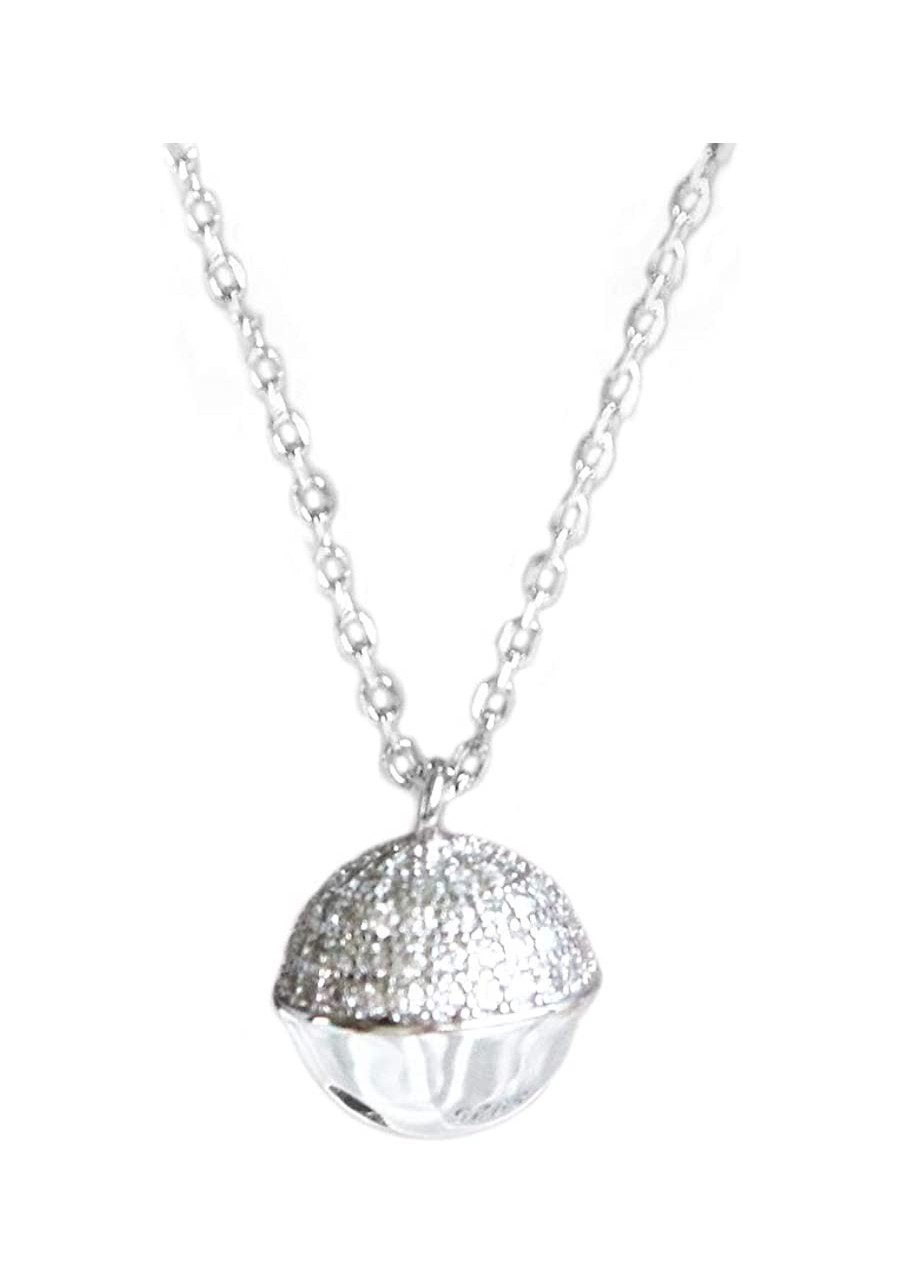 Rhinestone Jingle Bell Sterling Silver Collar Necklace $21.31 Collars