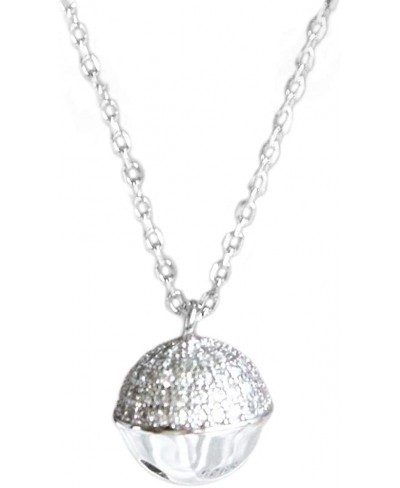 Rhinestone Jingle Bell Sterling Silver Collar Necklace $21.31 Collars