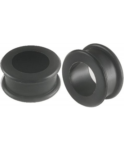 1 1/16G 1 1/16 gauge 26mm Black Implant grade sili Double Flare Tunnel Plug SI01 AHAD Ear Stretching Stretcher Piercing 2Pcs ...