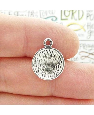 12 Silver Baseball Charm Pendant 19x14mm SP0442 $16.69 Pendants & Coins