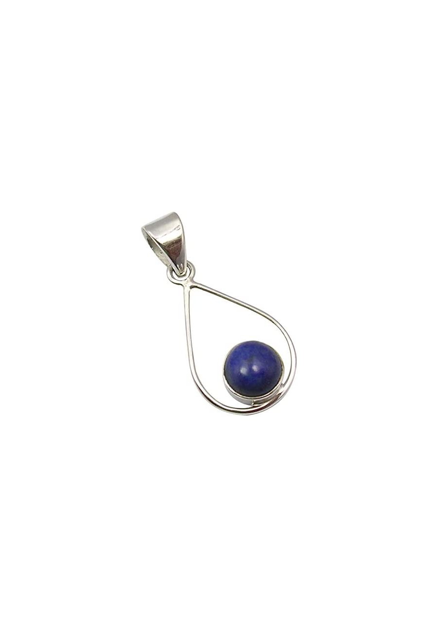 Women Jewelry Sterling Silver Lapis Lazuli Pendant 1.3 $13.95 Pendants & Coins