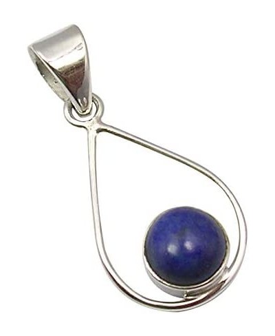 Women Jewelry Sterling Silver Lapis Lazuli Pendant 1.3 $13.95 Pendants & Coins