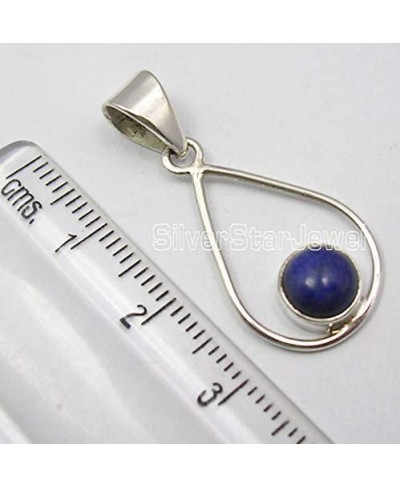 Women Jewelry Sterling Silver Lapis Lazuli Pendant 1.3 $13.95 Pendants & Coins