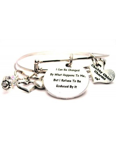 I Can Be Changed By What Happens to Me Adjustable Wire Charm Bangles $44.37 Charms & Charm Bracelets