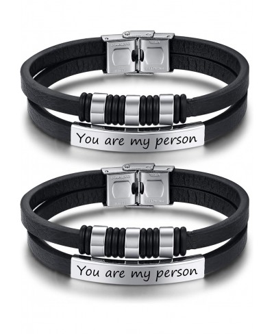 Custom Couple Bracelets Personalized His and Hers Nameplate ID Matching Set Bracelet for Lover Anniversary Bracelet $13.12 Id...