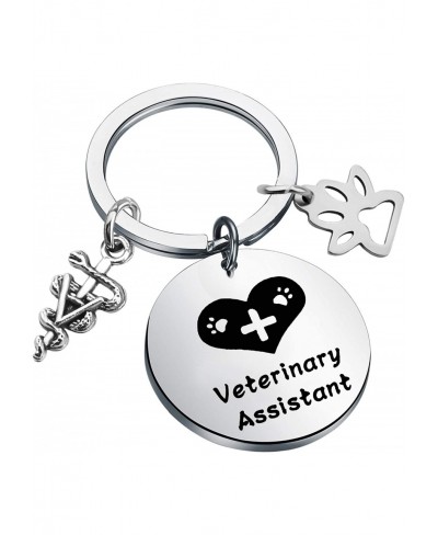 Veterinarian Assistant Gift Key Chain Vet Tech Jewelry Veterinary Graduation Gift $12.46 Pendants & Coins