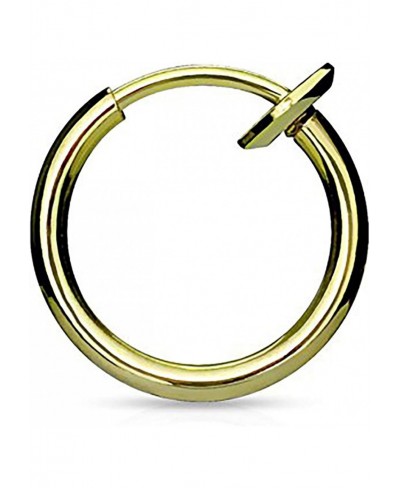 Surgical Steel Faux Nose Rings Hoop 10mm 3/8 inch (No Piercing Required) $9.62 Piercing Jewelry