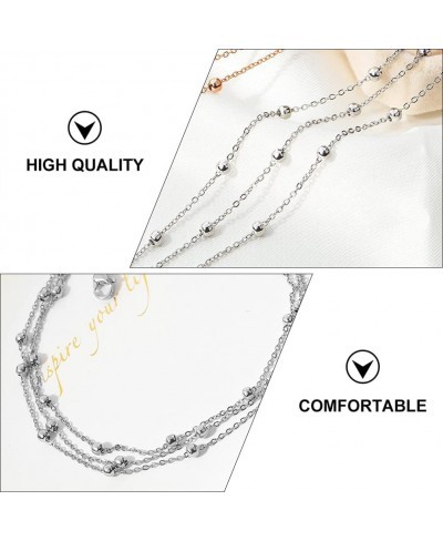 Foot Chain Bead Multilayers Titanium Steel Ankle Bracelet for Women Cute Summer Adjustable Anklets Beach Jewelry Gifts $9.26 ...