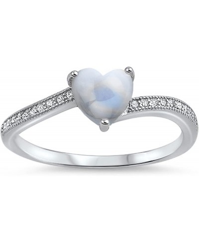 Sterling Silver Heart Promise Ring $33.64 Promise Rings