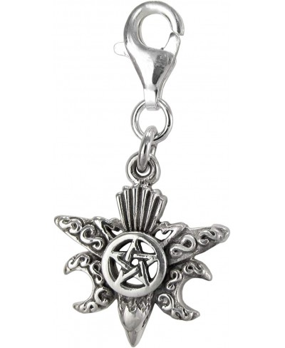 Sterling Silver Raven Pentacle Pentagram Clip Charm $16.65 Charms & Charm Bracelets