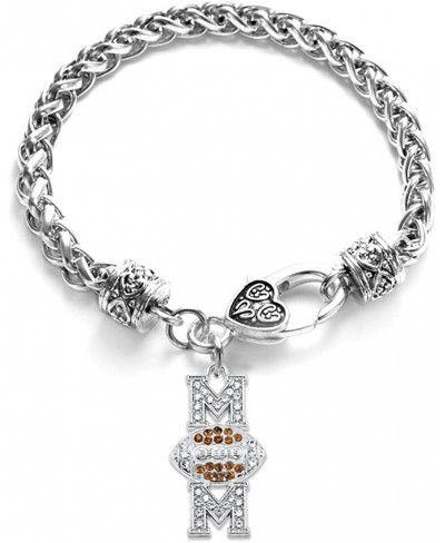 Silver Customized Charm Bracelet with Cubic Zirconia Jewelry $20.86 Link