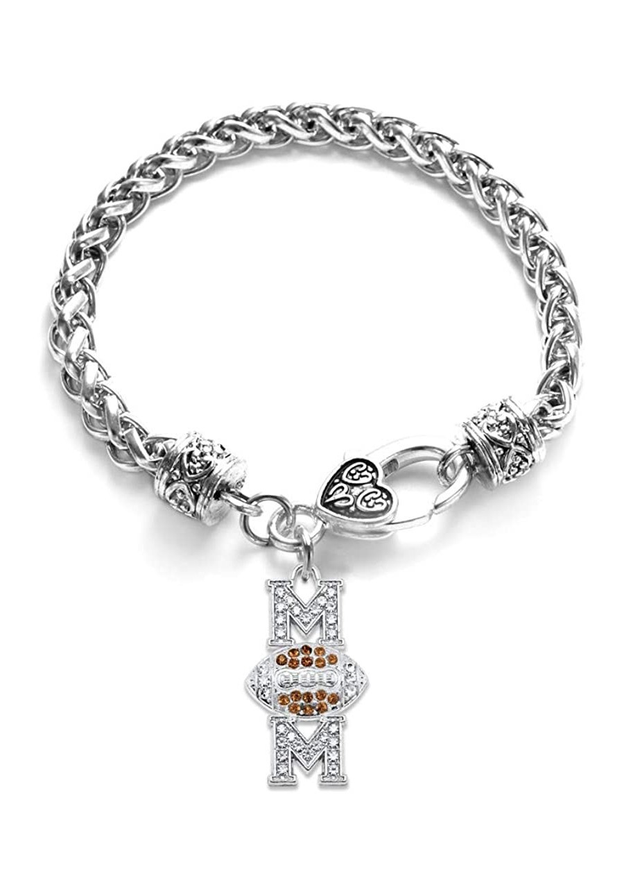 Silver Customized Charm Bracelet with Cubic Zirconia Jewelry $20.86 Link