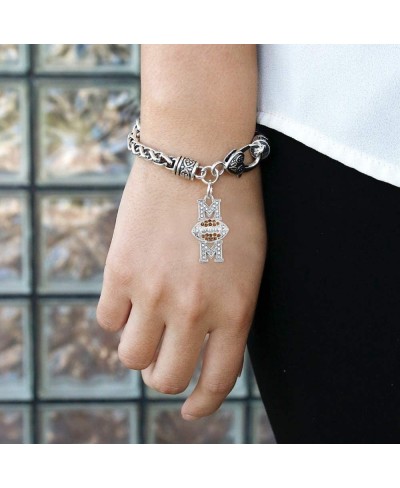 Silver Customized Charm Bracelet with Cubic Zirconia Jewelry $20.86 Link