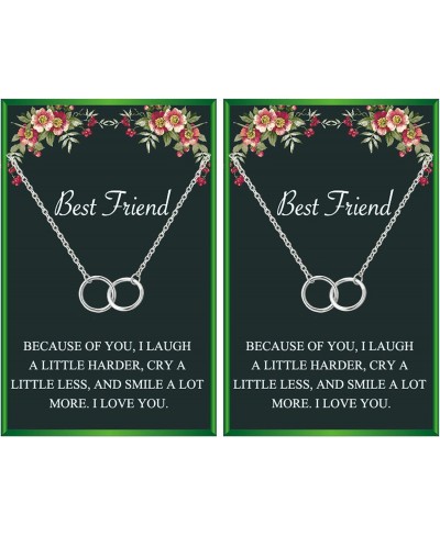 Best Friend Necklace for 2 Girls Friendship Necklace Bff Necklace Gift for Women $17.39 Pendant Necklaces