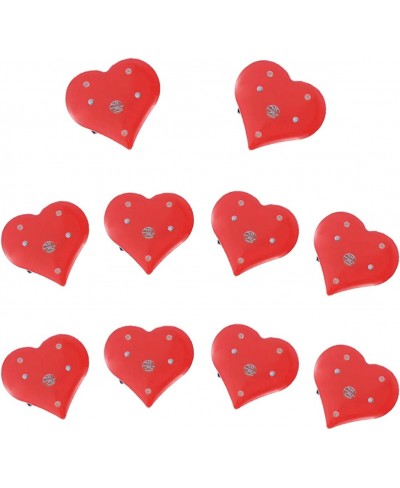 10pcs Valentines Day Red Heart Brooch Pins Flashing Light Brooch for Wedding Valentines Day Anniversary Party Favor $8.41 Bro...