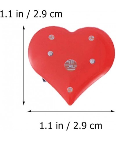 10pcs Valentines Day Red Heart Brooch Pins Flashing Light Brooch for Wedding Valentines Day Anniversary Party Favor $8.41 Bro...