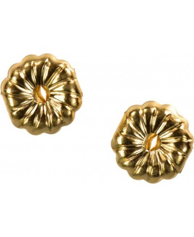 14K Yellow Gold Earring Backs Premium Swirl 5mm (1 Pair) $28.97 Stud