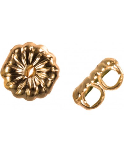 14K Yellow Gold Earring Backs Premium Swirl 5mm (1 Pair) $28.97 Stud