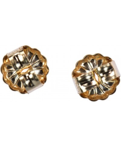 14K Yellow Gold Earring Backs Premium Swirl 5mm (1 Pair) $28.97 Stud