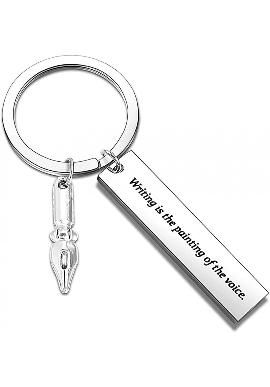 Writer Keychain Author Jewelry Journalist Gifts Book Lover Gift Bookworm Keychain Book Club Keychain Writers Novelist Gift $1...