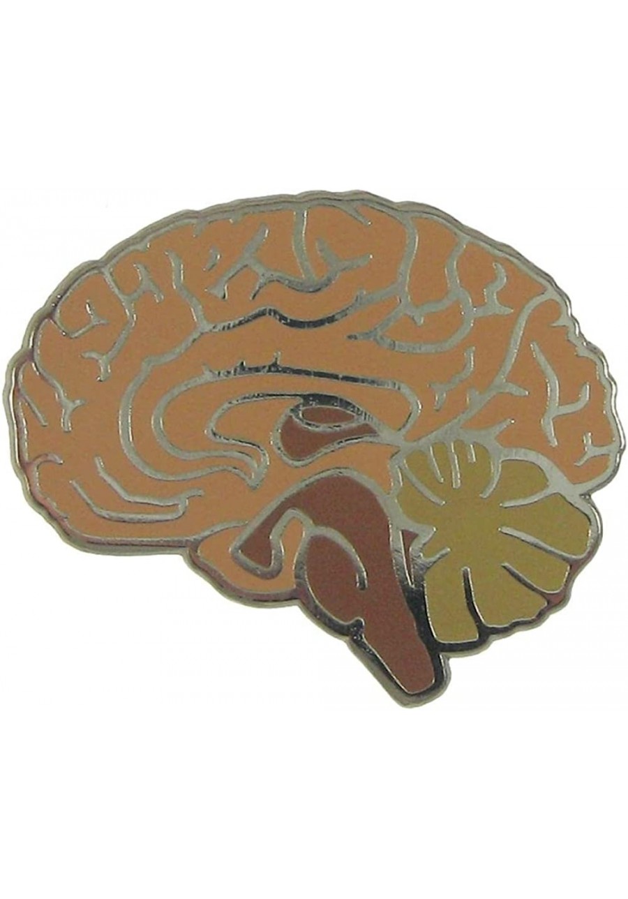 Brain Enamel Lapel Pin $14.35 Brooches & Pins