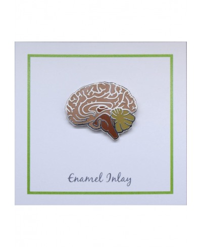 Brain Enamel Lapel Pin $14.35 Brooches & Pins