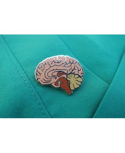 Brain Enamel Lapel Pin $14.35 Brooches & Pins