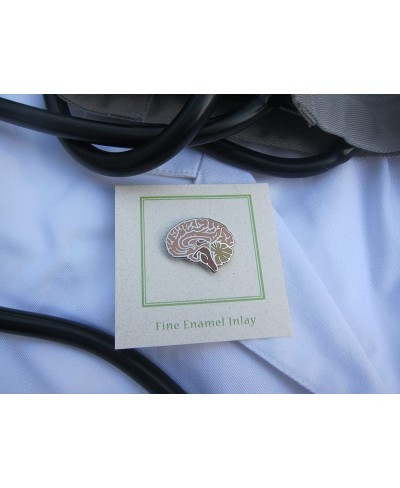 Brain Enamel Lapel Pin $14.35 Brooches & Pins