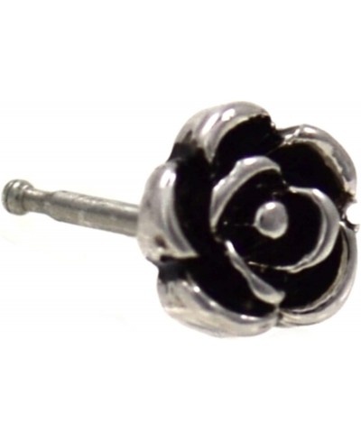 Vintage Style Rose Top Nose Ring Straight Stud 20 Gauge $12.16 Piercing Jewelry