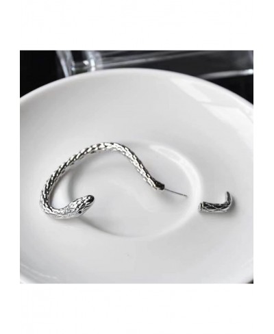 Snake Stud Earring for Women Gold Snake Ear Cuff Silver Piercing Snake Climber Earring for Men Left Ear Cartilage Earrings Je...