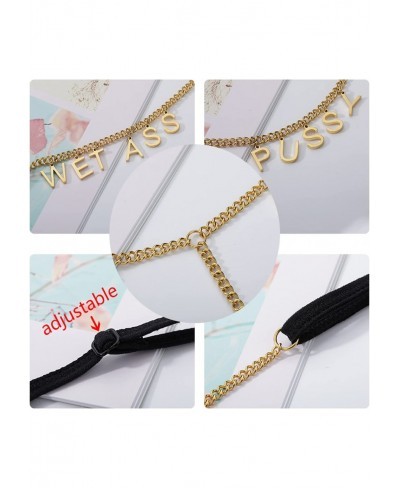 Chains for Custom Waist Body Chain Lingerie Gold Stainless Steel Personalized Women Sexy Jewellery (Black) $16.90 Body Chains