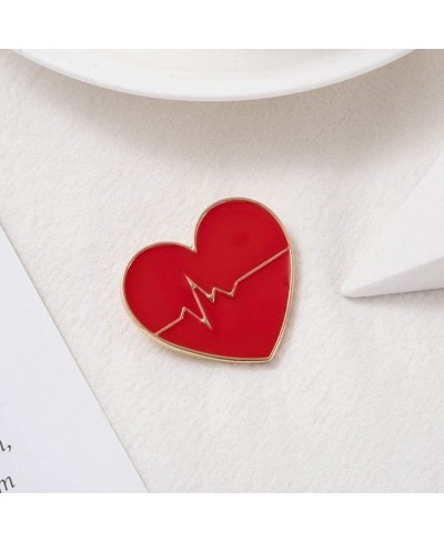 Nurse Doctor Brooch Pin Heart Lapel Pin Funny Button Badge for Men Women Clothes Jewelry Nurse Pharmacist Doctor Gift 1 Set/4...