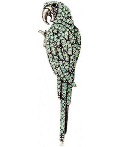 Rhinestone Parrot Brooches Women Large Bird Brooch Pin Jewelry Coat Accessories 2 Colors $16.59 Brooches & Pins
