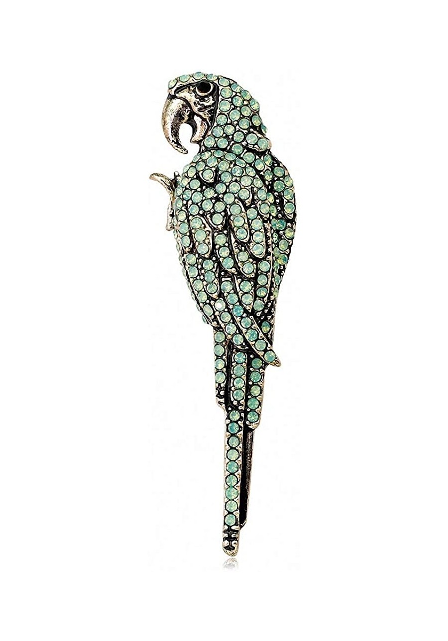 Rhinestone Parrot Brooches Women Large Bird Brooch Pin Jewelry Coat Accessories 2 Colors $16.59 Brooches & Pins