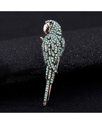 Rhinestone Parrot Brooches Women Large Bird Brooch Pin Jewelry Coat Accessories 2 Colors $16.59 Brooches & Pins