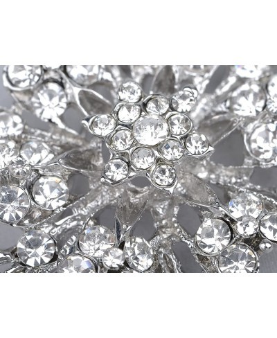 Clear Crystal Rhinestone Sea Ocean Water Coral Flower Fashion Pin Brooch $20.84 Brooches & Pins